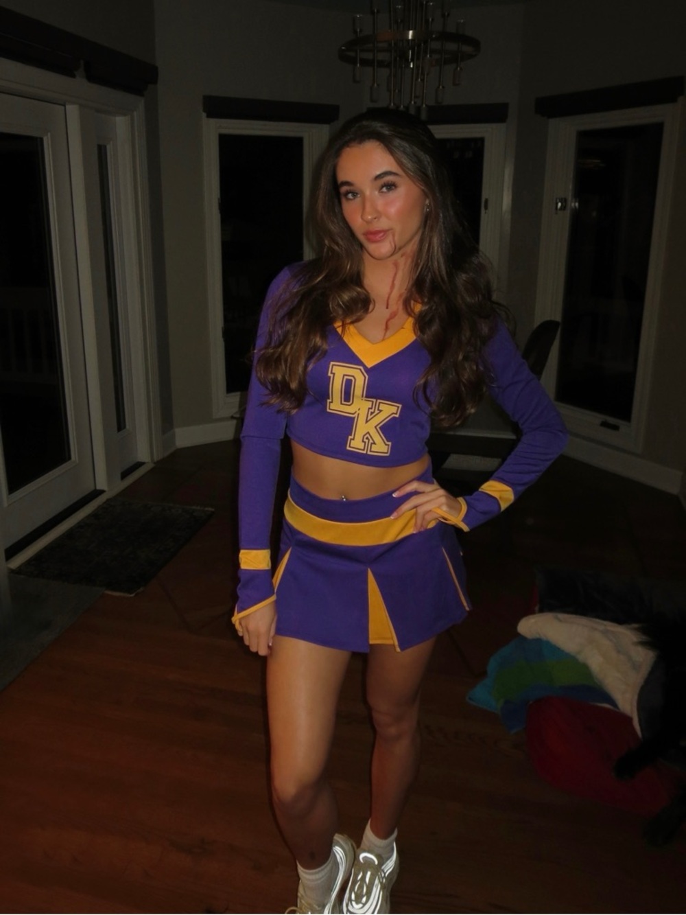 Jennifer’s Body Purple & Gold Cheerleader Costume